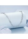 GRACE Silver Jewellery Stříbrný řetízek s jemnými srdíčky - stříbro 925/1000