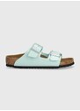 Dětské pantofle Birkenstock Arizona Kids BF tyrkysová barva