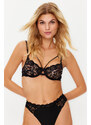 Trendyol Black Lace Capless T-Shirt Bra Knitted Bra