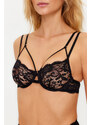 Trendyol Black Lace Capless T-Shirt Bra Knitted Bra