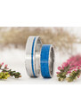 Zaczyk Wood Rings Snubní prstýnky Titanium Z-Azurite