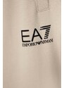 Dětské bavlněné tepláky EA7 Emporio Armani černá barva, s potiskem