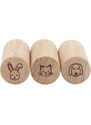 Eulenschnitt Dřevěné háčky Oak Wood Animals - set 3 ks