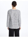 LC Waikiki Women's Crew Neck Striped Long Sleeve Women's T-Shirt