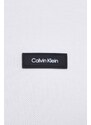Polo tričko Calvin Klein bílá barva