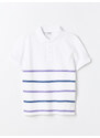 LC Waikiki Striped Polo Neck Short Sleeve Boys T-Shirt