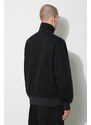 Džínová bunda adidas Originals Fashion Premium Denim Firebird pánská, černá barva, přechodná, oversize, IT7461