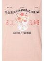 Bavlněné tričko Icecream Special Flavour oranžová barva, s potiskem, IC24134