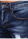 Dstreet Originální pánské modré džíny s dírami