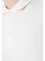 Bavlněné polo tričko A.P.C. Polo Antoine béžová barva, COGWZ.H26212.AAB