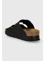 Pantofle Birkenstock X PAPILLIO Arizona Platform Flex dámské, černá barva, 1027395