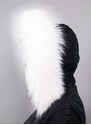 Sikora Kožešinový lem na kapuci - límec mývalovec sněhobílý M 142/17 (70 cm)