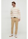Bavlněný svetr Pepe Jeans béžová barva, lehký
