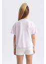 DEFACTO Crop Short Sleeve T-shirt