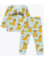 LC Waikiki Crew Neck Long Sleeve Lion King Printed Baby Boy Pajama Set