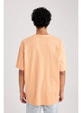 DEFACTO Oversize Fit Crew Neck Printed T-Shirt