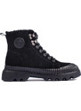 BIG STAR SHOES Black trappers on the BIG STAR platform KK274522