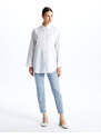 LC Waikiki Women's Plain Long Sleeve Poplin Shirt Tunic