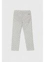 Dětské kalhoty Guess šedá barva, vzorované