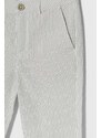Dětské kalhoty Guess šedá barva, vzorované