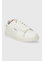 Dětské kožené sneakers boty Pepe Jeans PLAYER BASIC B bílá barva