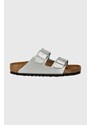 Pantofle Birkenstock Arizona dámské, stříbrná barva, 1012282