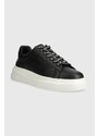 Kožené sneakers boty Guess ELBA černá barva, FMPVIB SUE12