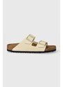 Kožené pantofle Birkenstock Arizona dámské, béžová barva, 1026711