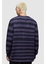 Vlněný svetr AllSaints VOLT tmavomodrá barva