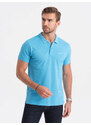 Ombre Pique knit polo shirt