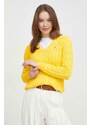 Bavlněný svetr Polo Ralph Lauren žlutá barva, lehký