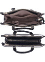 L&S Fashion LS Fashion Dámská třídílná černobílá kabelka do ruky a přes rameno LS00392