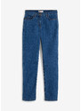 bonprix Strečové džíny High Waist, Straight Modrá