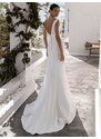 HollywoodStyle.cz bílé upnuté svatební šaty Asta: Bílá Polyester M