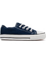 Navy blue Vico children's sneakers with elastic bands