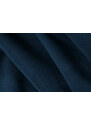 Královsky modrá sametová třímístná pohovka Cosmopolitan Design Chicago 262 cm, levá