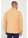 AC&Co / Altınyıldız Classics Men's Caramel Oversize Loose Fit Classic Collar Anti-Pilling Winter Comfortable Fleece Shirt.