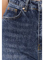 Trendyol Dark Blue Normal Waist Wide Leg Jeans