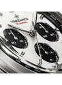 Stříbrné pánské hodinky Venezianico s koženým páskem Bucintoro 8221510 42MM Automatic