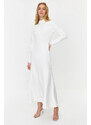 Trendyol White Bridal/Wedding Special Day Woven Evening Dress