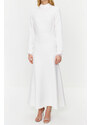 Trendyol White Bridal/Wedding Special Day Woven Evening Dress