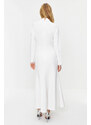 Trendyol White Bridal/Wedding Special Day Woven Evening Dress