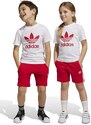 Dětská souprava adidas Originals červená barva