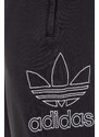 Bavlněné tepláky adidas Originals černá barva, s potiskem, IR7984