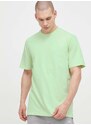 Bavlněné tričko adidas zelená barva, IR9111