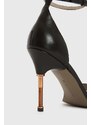 Kožené sandály AllSaints Betty Sandal černá barva, WF568Z