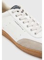 Kožené sneakers boty AllSaints Leo Low Top béžová barva, MF718X