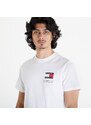 Tommy Hilfiger Pánské tričko Tommy Jeans Slim Essential Flag Short Sleeve Tee White