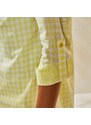 Blancheporte Kostkovaná košile, bavlna žlutá/bílá 38