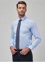 ALTINYILDIZ CLASSICS Men's Light Blue Tailored Slim Fit Slim Fit Shirt